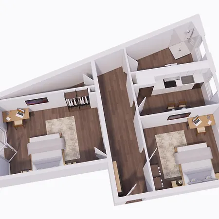 Falk Homes- Luxus Apartments, Ideal Fuer Geschaeftsreisende & Familien - Nahe Messe, Im Zentrum Nuernbergs Mit Balkon, Arbeitsplatz & Parkplatz, Self Check-in Apartment *