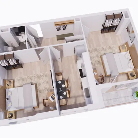 Falk Homes- Luxus Apartments, Ideal Fuer Geschaeftsreisende & Familien - Nahe Messe, Im Zentrum Nuernbergs Mit Balkon, Arbeitsplatz & Parkplatz, Self Check-in *