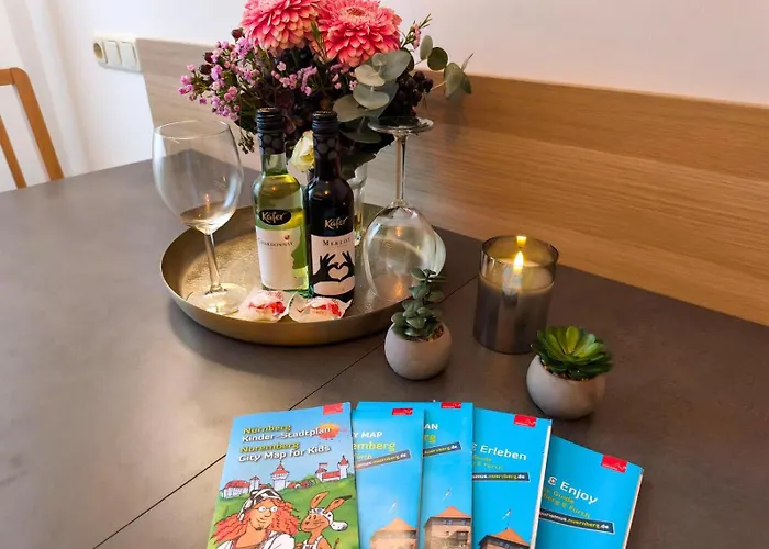 Zentrale Luxus Nuernberg, Naehe Messe, Balkon, Parkplatz, Self-check-in Lejlighed Nürnberg